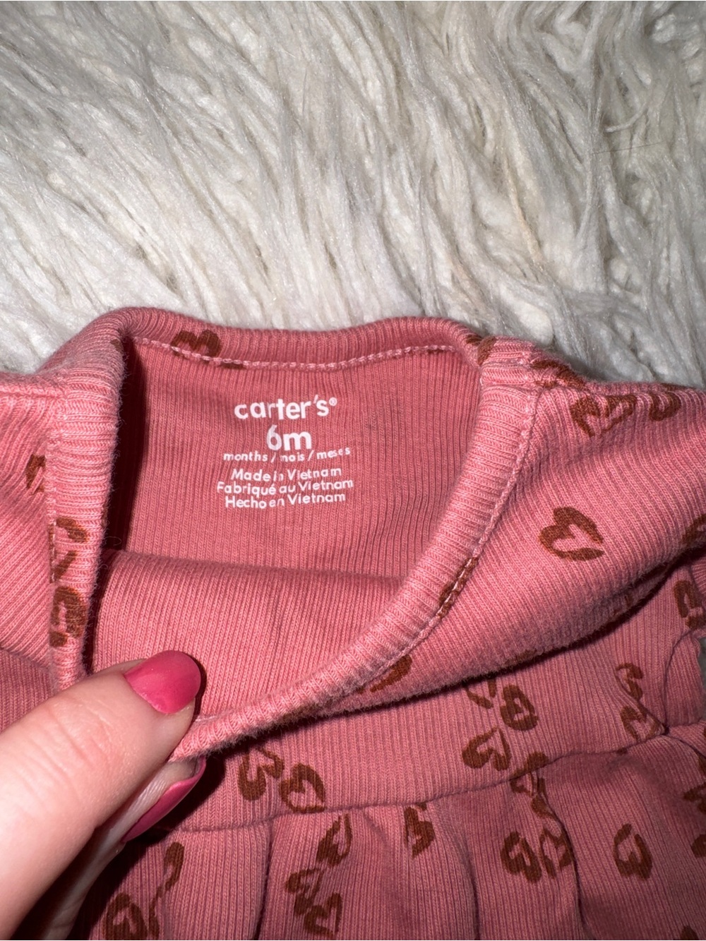 Carter's Pink Ruffle Top & Pants Matching Set - Picture 4 of 4